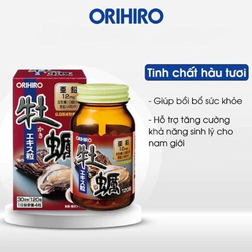 Viên uống tinh chất hàu tươi tăng cường sinh lý Orihiro 120 viên- Orihiro